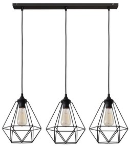 Lampadario a sospensione con filo KARO 3xE27/15W/230V