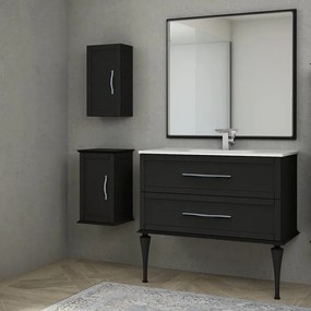 Mobile da bagno sotto lavabo Tiffany grafite L 100 x P 46 cm, lavabo non incluso