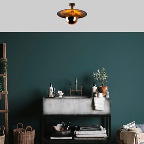 Lampadario color rame con paralume in metallo ø 48 cm Kurt – Opviq lights
