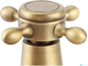 Rubinetto da bagno a parete EYN TW1638 in ottone con doppia uscita, in più finiture tra cui ottone dorato e anticato