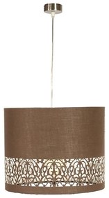 Lampadario a sospensione con filo ARABESCA 1xE27/60W/230V marrone