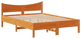 Letto senza materasso marrone cera 140x190 cm in legno di pino