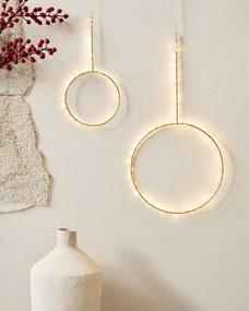 Kave Home - Anello luminoso Tamane in oro Ã˜ 25 cm