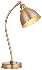 Endon 98747 - Lampada da tavolo FRANKLIN 1xE14/7W/230V ottone