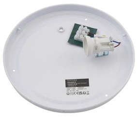 Lampada da soffitto in rattan orientale con struttura nera 30 cm - Tremmo