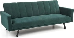 Divano Armando in velluto verde - H78 cm