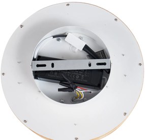 Plafoniera scandinava in legno 30 cm con LED dimmerabile - Pecker