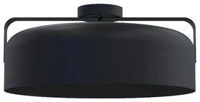 Plafoniera moderno Hug Ø 40 cm nero IP20, 1XE27
