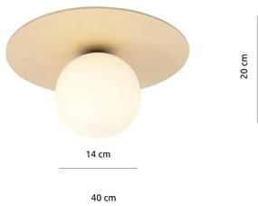 Plafoniera KENZO 1xE14/10W/230V beige