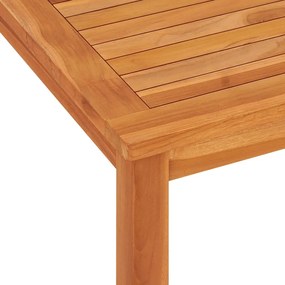 Set da Pranzo per Giardino 9 pz in Legno Massello di Teak