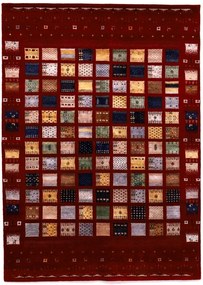 Loribaft Tappeto orientale 200 x 300 Rosso (Indian) Annodato A Mano