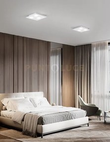 Plafoniera in metallo verniciato bianco pixel 3 luci attacco gx53 3...