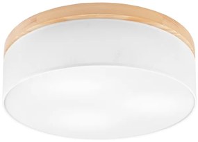 Brilagi - LED Plafoniera BELLADONNA 3xE27/15W/230V bianco/pino