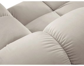 Divano componibile beige con rivestimento in velluto 188 cm Bellis – Micadoni