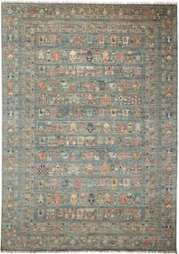 Samarkand Tappeto 250 x 350 Verde (Pakistan) Annodato A Mano