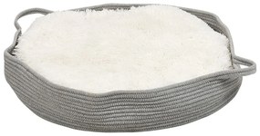 Cuccia per animali cotone grigio/bianco ø 70 cm DALAMAN Beliani