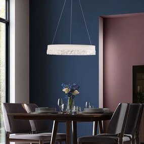 Lampadario sospeso con cavo FROZI LED/32W/230V, Ø 50 cm, bianco