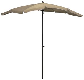 Ombrellone Da Giardino Con Palo 200x130 Cm Tortora /