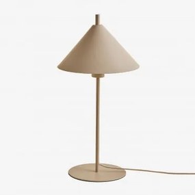 Lampada Da Tavolo Aziel In Metallo Nude Beige - Sklum