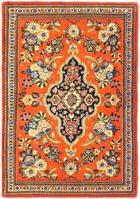 Ghom Tappeto persiano 60 x 90 Rosso (Iran) Annodato A Mano