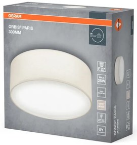 Osram - Plafoniera ORBIS PARIS 1xE27/25W/230V Ø 30 cm, crema