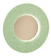 Applique LED CANDY D25 cm in metallo Oro e vetro graniglia Verde