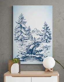 Stampa su tela – Paesaggio fiabesco innevato