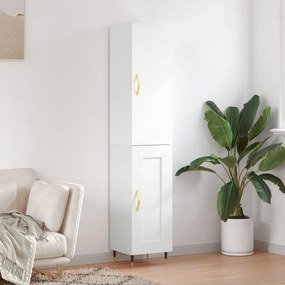 Credenza Bianca 34,5x34x180 Cm İn Legno Multistrato /