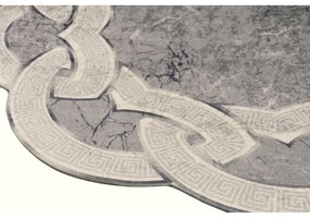 Tappeto rotondo grigio ø 80 cm - Vitaus