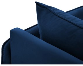 Sedia a sdraio in velluto blu (angolo destro) Vienna - Cosmopolitan Design