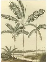 Eijffinger Carta da parati panoramica Palm Portrait - Natural