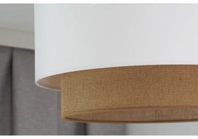 Duolla - Lampadario a plafone  BOHO 1xE27/15W/230V diametro 45 cm bianco/marrone