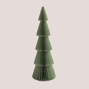 Albero di Natale di carta Jesper Baia verde & ↑29,5 cm - Sklum
