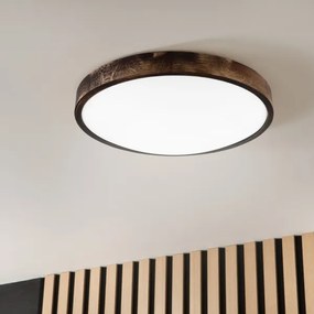 Plafoniera LED OAK SMOKY SLIM LED/36W/230V 4000K, Ø 47 cm, rovere/marrone scuro