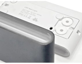 LED2 - Applique a LED da esterno FLAT 2xLED/3W/230V IP65 nero