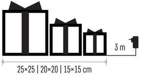 Decorazione natalizia LED 72xLED/1,35W/230V argento