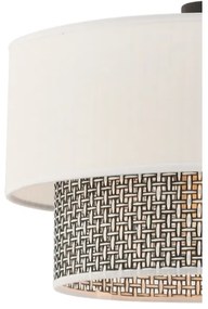 Lampadario a cavo ECHO 1xE27/60W/230V crema/grigio