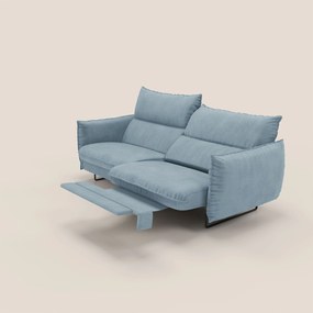 Monamour Divano dal design moderno con opzione relax elettrico in microfibra smacchiabile impermeabile T11 carta da zucchero