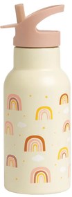 A Little Lovely Company - borraccia in acciaio inox, 350 ml - arcobaleno