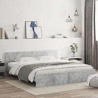 Giroletto con Testiera Grigio Cemento 160x200 cmcod mxl 133461