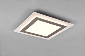 Palfoniera morgan led quadrata bianca con metallo acciaio 641510207