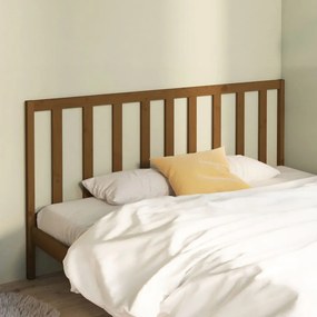 Testiera Per Letto Ambra 206x4x100 Cm İn Legno Massello Di Pino /