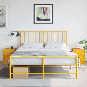 Comodini 2 Pz Giallo 34,5x39x44 Cm İn Acciaio /