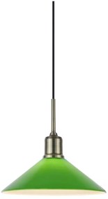 Markslöjd 108868 - Lampadario a sospensione con filo VELA 1xE27/40W/230V ottone/verde