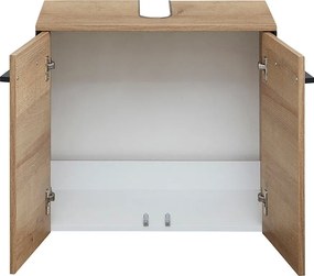 Mobile da lavabo di colore naturale con effetto rovere da appendere 53x60 cm Quickset 395 – Pelipal