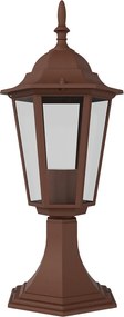 Paletto Lanterna Vintage 40cm E27 IP54 Corten - Serie Tosca