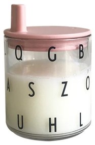 Tazza per bebè rosa Cresci con la tua tazza Grow with Your Cup - Design Letters