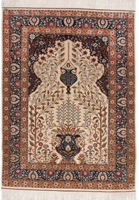 Hereke Tappeto orientale 140x100 Blu (Tacchino) Annodato A Mano