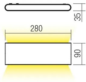 Redo 90451 - Applique da esterno KLIPPE LED/24W/230V 3000K IP54 bianco