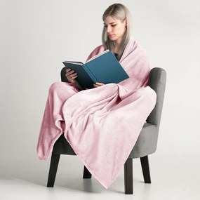 Coperta in microfibra rosa chiaro , 200 x 220 cm Mic - DecoKing